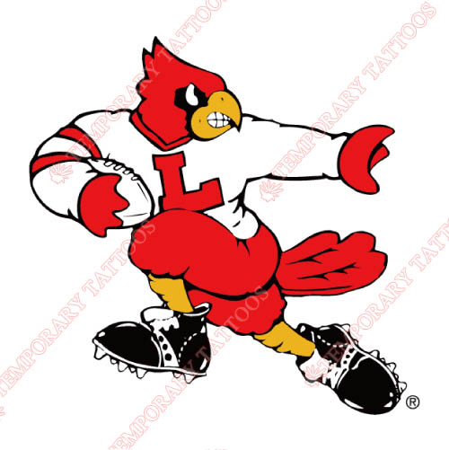 Louisville Cardinals Customize Temporary Tattoos Stickers NO.4876